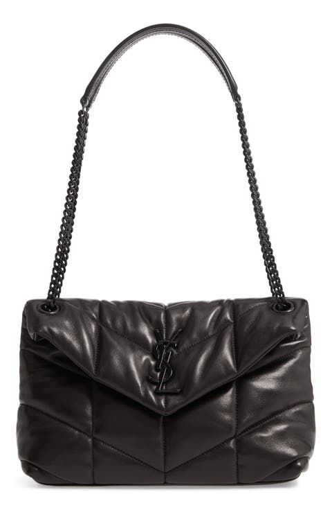 Small Loulou Leather Puffer Bag
