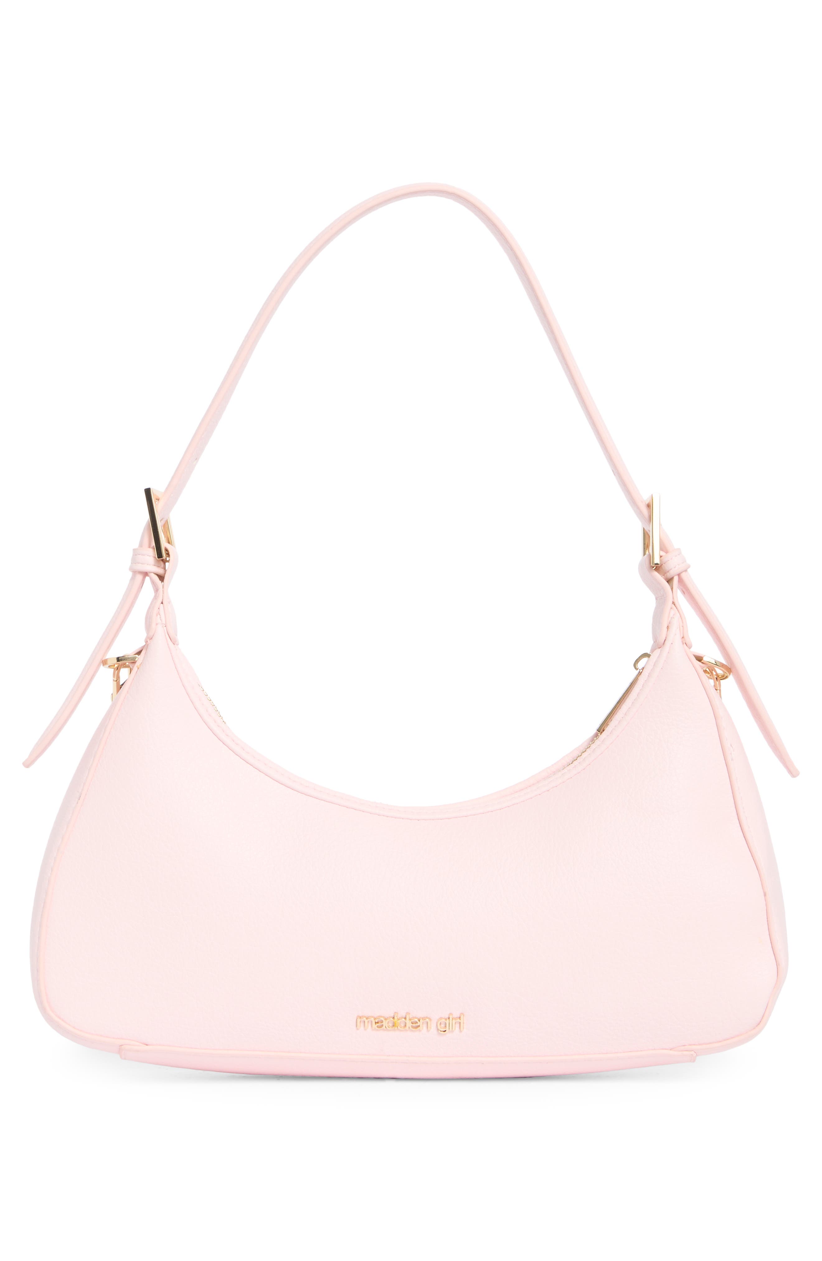 Faux Leather Shoulder Bag, Alternate, color, PRIMROSE