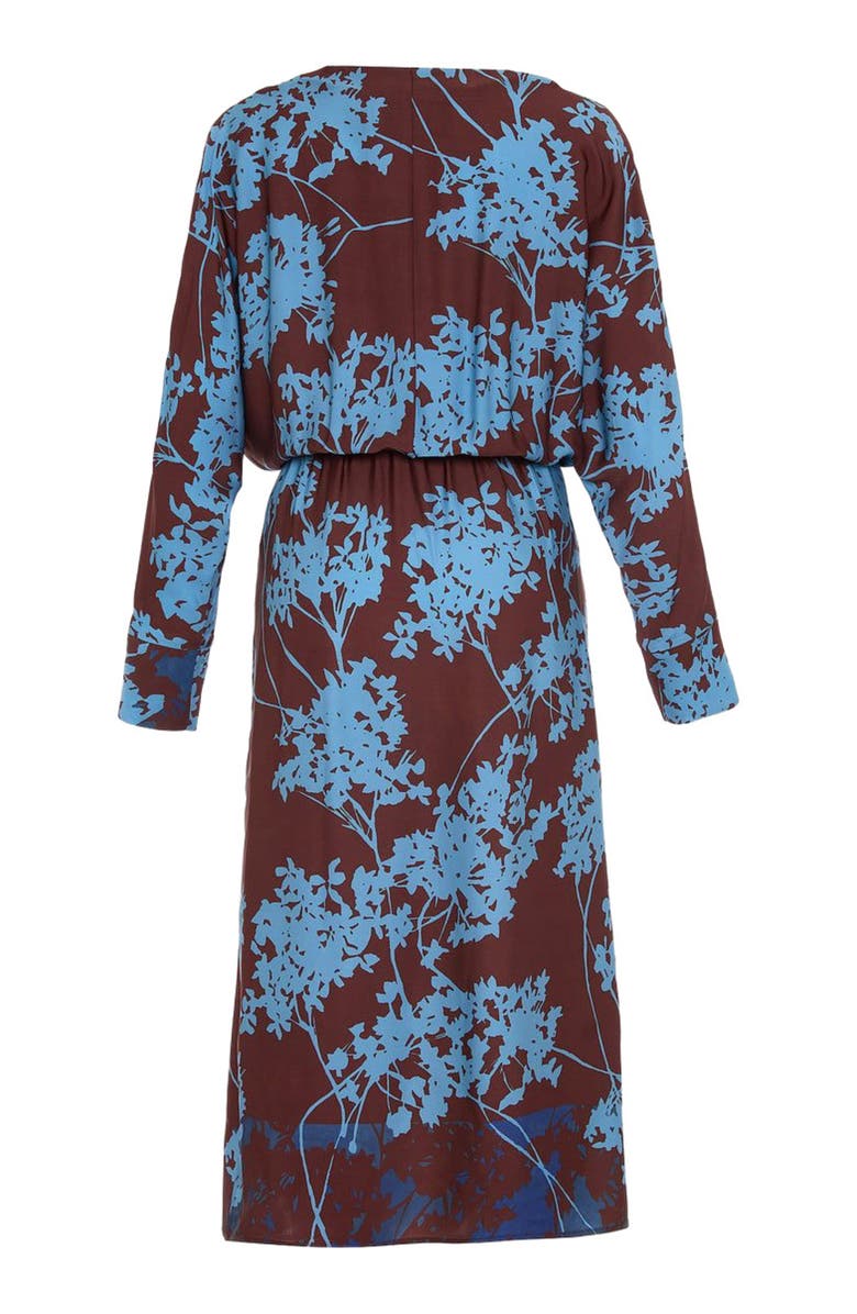 THEO The Label Hydra Printed Maxi Dress, Alternate, color, Koffee/Blue