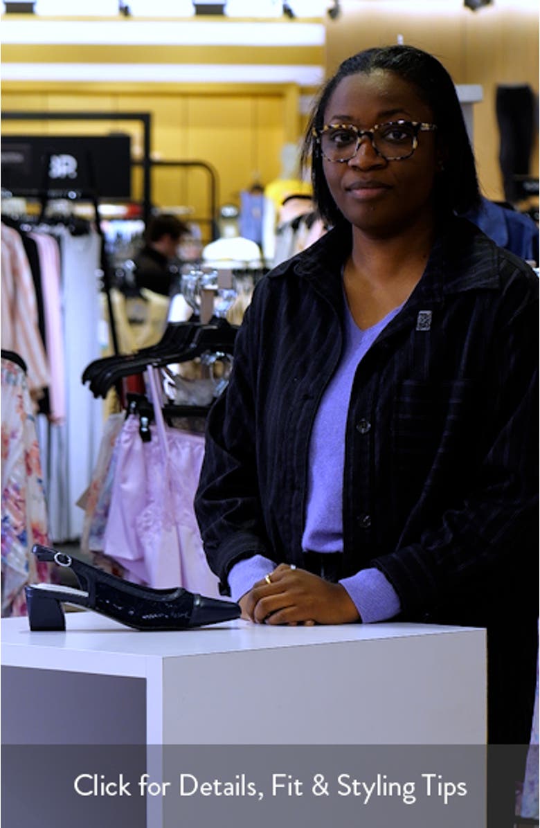 Fortune Square Toe Slingback Pump, sales video thumbnail