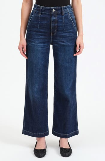 Shop Daze Pleaser High Waist Crop Jeans In Deep Kiss