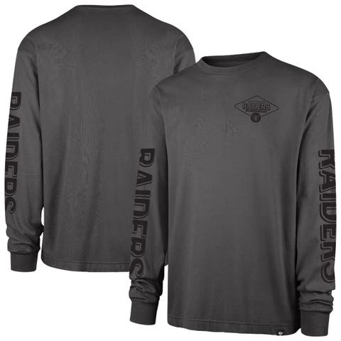 Men's '47 Black Las Vegas Raiders Cairn Ravine Foundation Long Sleeve T-Shirt