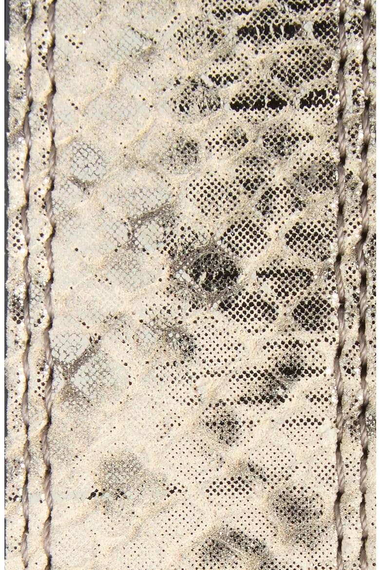 Shoreditch Snakeskin Print Leather Belt, Alternate, color, GREY MULTI