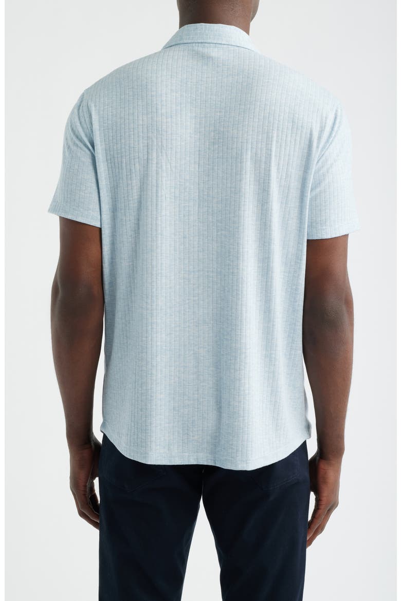 Anton Knit Button-Up Polo, Alternate, color, FRESH BLUE