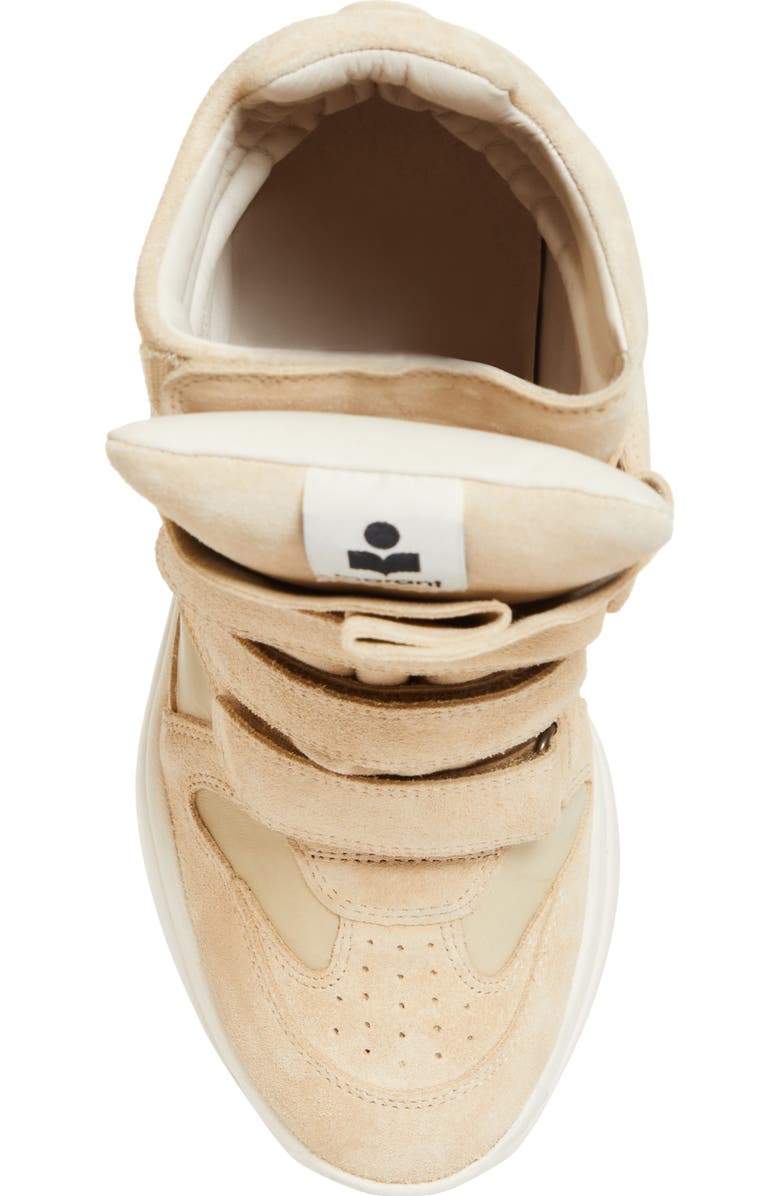 Isabel Marant Balskee Hidden Wedge High Top Sneaker, Alternate, color, Beige/ Pink