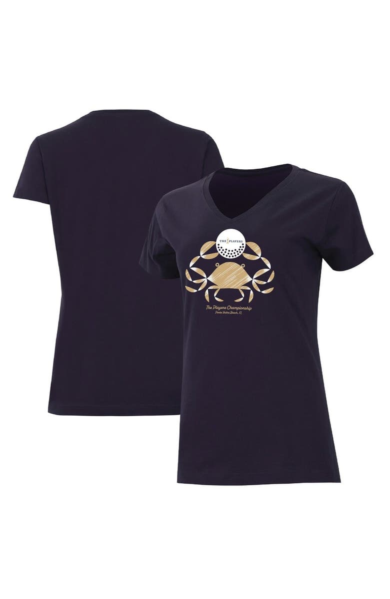 AHEAD Women's Ahead Navy THE PLAYERS Vista V-Neck T-Shirt, Main, color, Navy