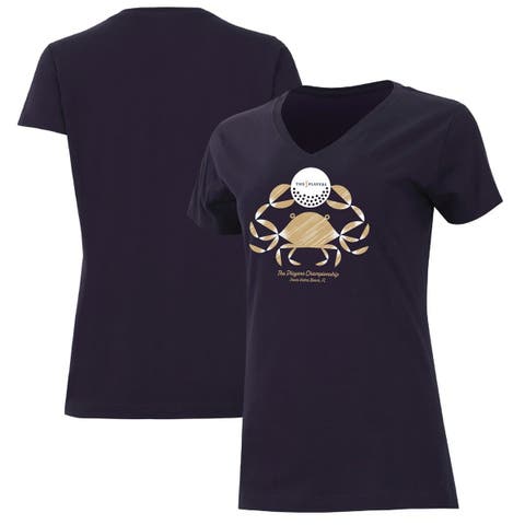 Women's Ahead  Navy THE PLAYERS Vista V-Neck T-Shirt
