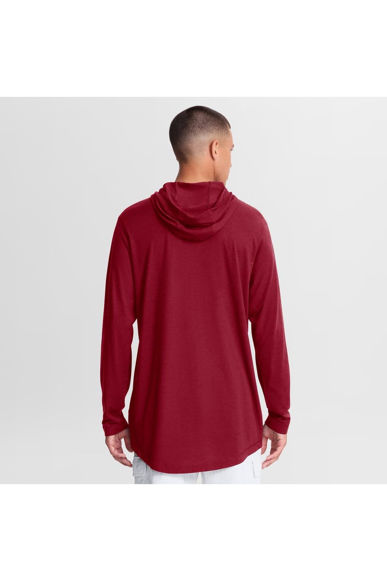 Men's Nike Crimson Alabama Crimson Tide Primetime Arch Tri-Blend Dri-FIT Long Sleeve Hooded T-Shirt, Alternate, color, Crimson