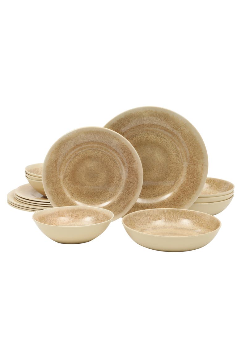 Casper Court Melamine Dinnerware Set, Main, color, Beige