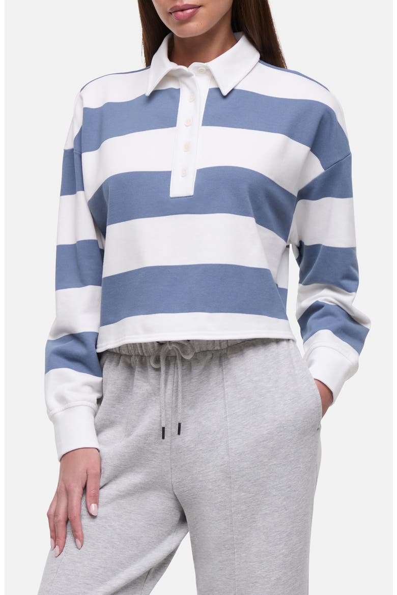 Alma Striped Rugby Polo, Main, color, CHINA BLUE WIDE RUGBY STRIPE