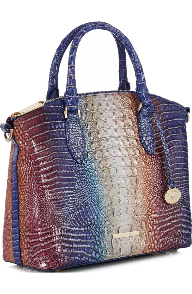 Brahmin Duxbury Croc Embossed Leather Satchel, Alternate, color,