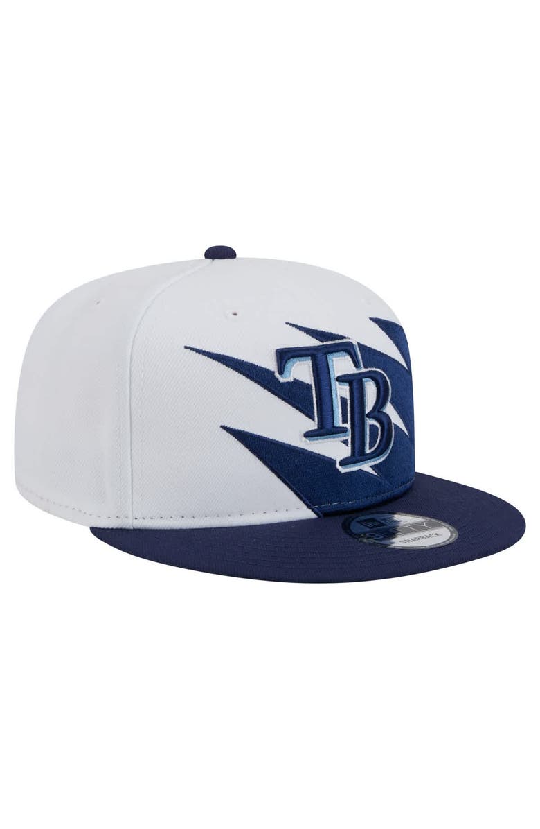 New Era Men's New Era Navy/White Tampa Bay Rays Jagged 9FIFTY Snapback Hat, Alternate, color, Navy