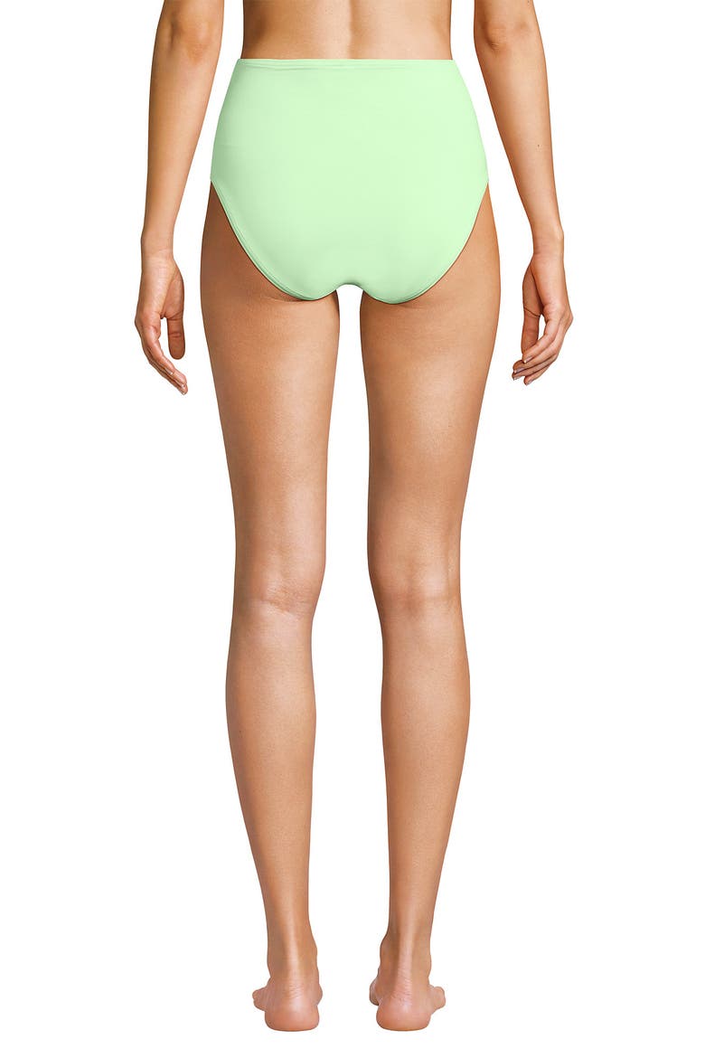 Sculpting Suit Chlorine Resistant Targeted Control Retro High Waisted Bikini Swim Bottoms, Alternate, color, Icy Mint Green