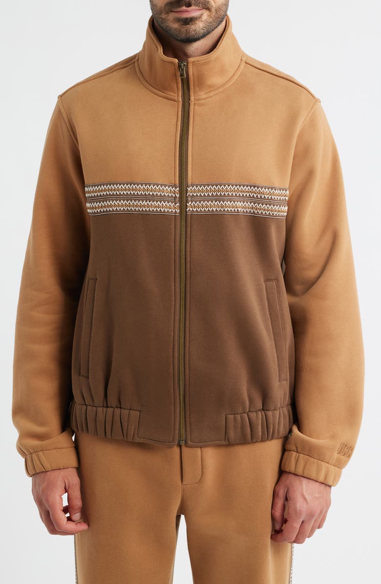 UGG<sup>®</sup> Tasman Track Jacket, Alternate, color, Chestnut