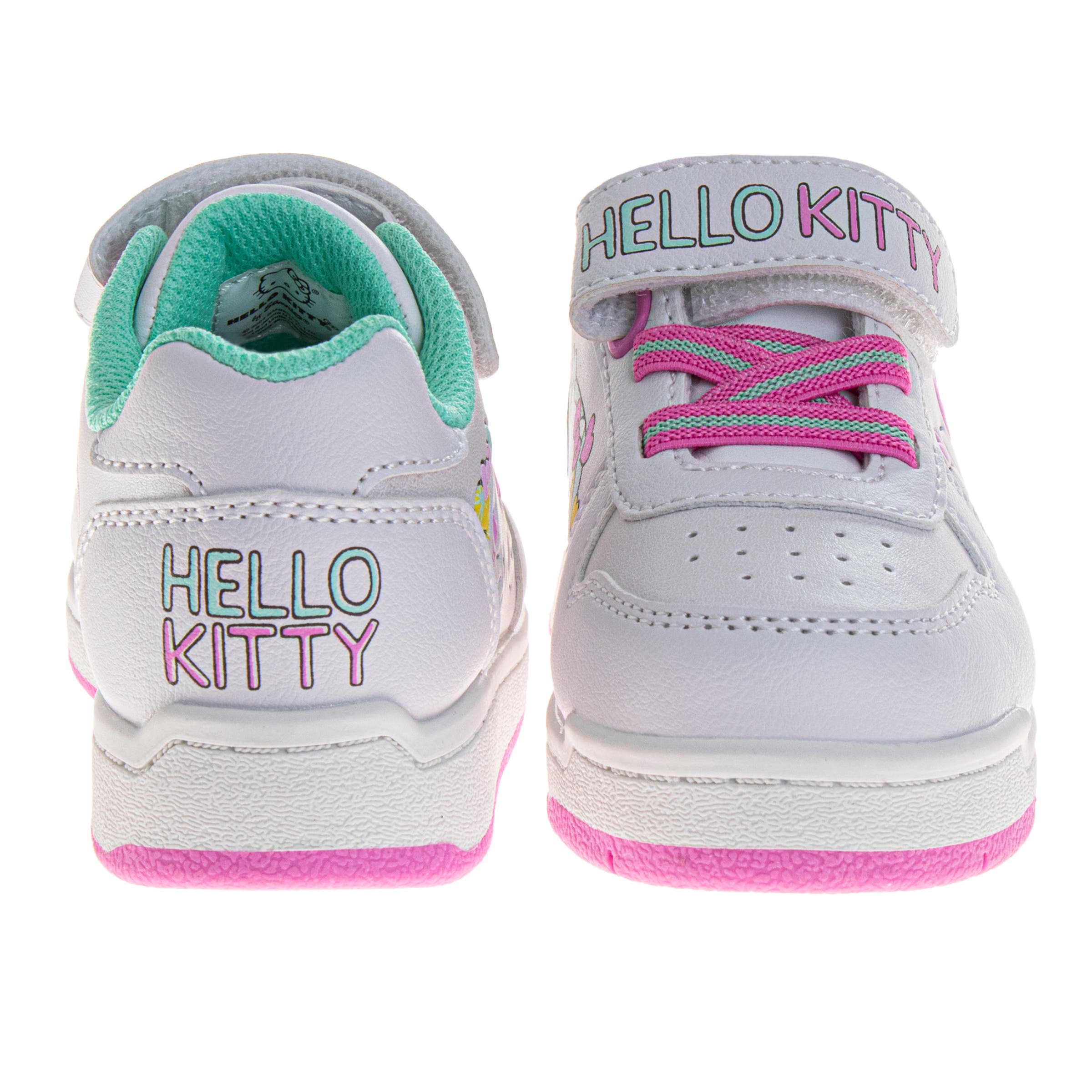 Hello Kitty Sanrio Hello Kitty Sneakers for Girls  Velcro Easy SlipOn Casual Comfort, Alternate, color, White