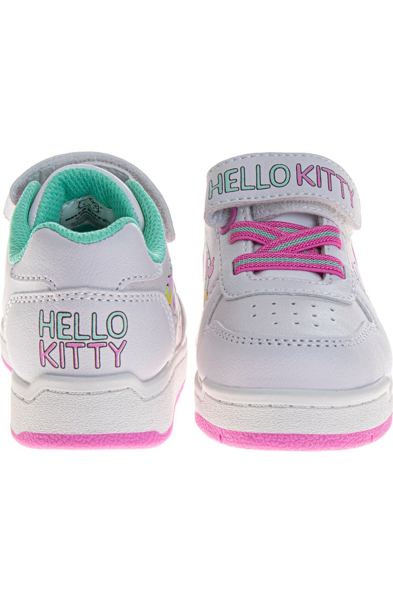 Hello Kitty Sanrio Hello Kitty Sneakers for Girls Velcro Easy SlipOn Casual Comfort, Alternate, color, White