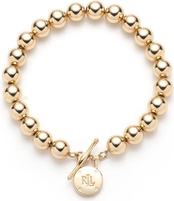 ★Ralph Lauren トグルブレスレット♪Logo Beaded Bracelet Lauren Ralph Lauren Padlock Beaded Toggle Bracelet | Nordstrom