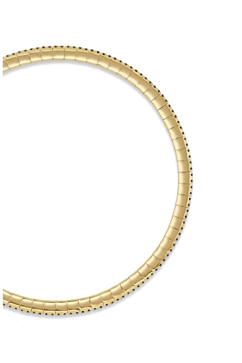 18K Gold El Mar Gemstone Stretch Bracelet (Online Trunk Show), Alternate, color, 18K YELLOW GOLD/ SAPPHIRE