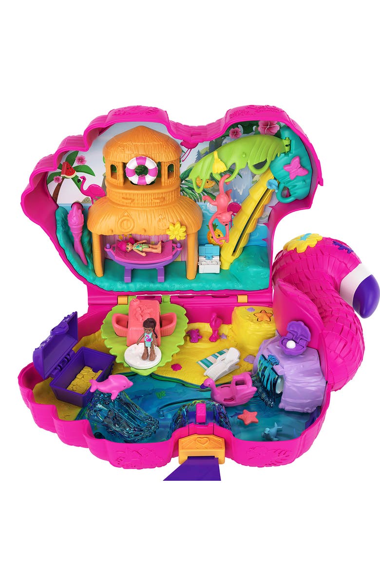 Polly Pocket Flamingo Party 26-Piece Playset, Alternate, color, 