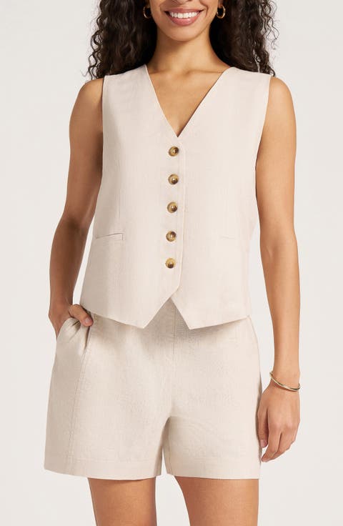 Davenport Linen Blend Vest