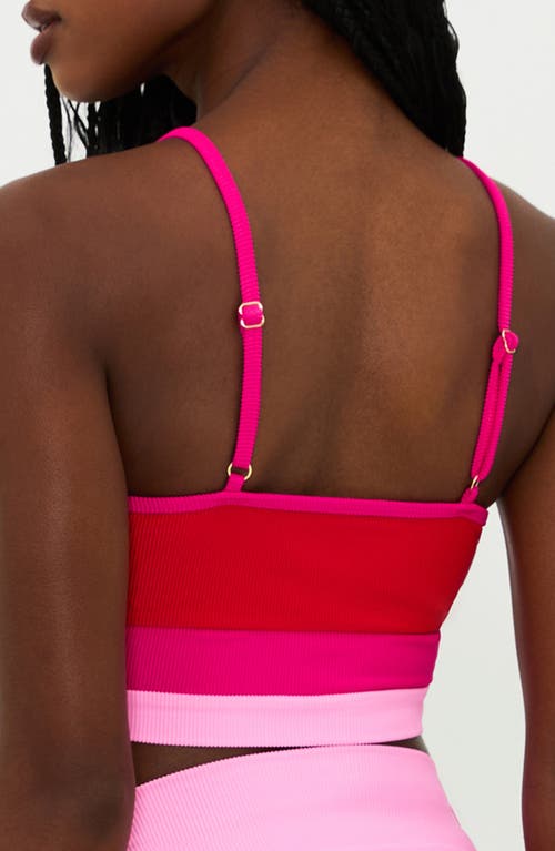 Beach Riot Eva Colorblock Bikini Top In Gumdrop Colorblock