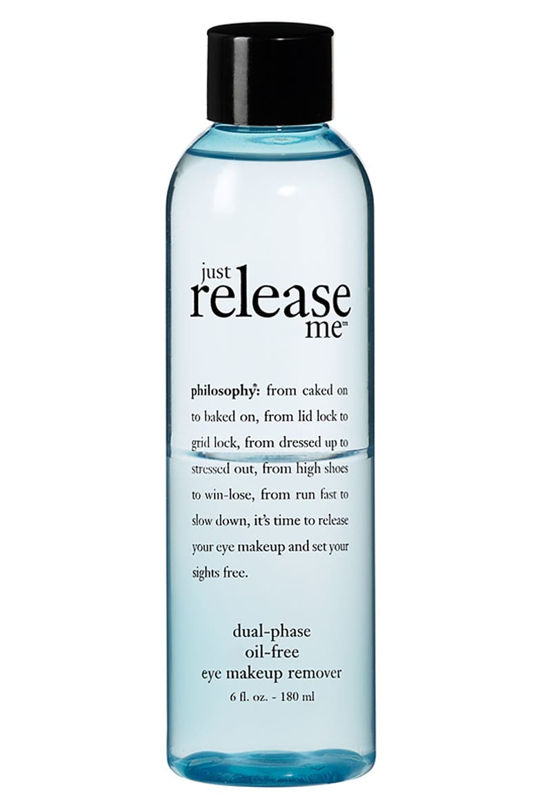 'just release me' dual-phase oil-free eye makeup remover, Main, color, NO COLOR