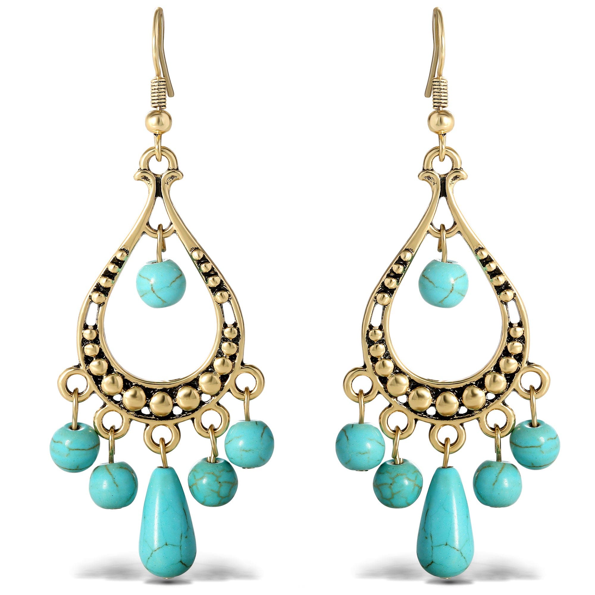 selected Gold, turquoise