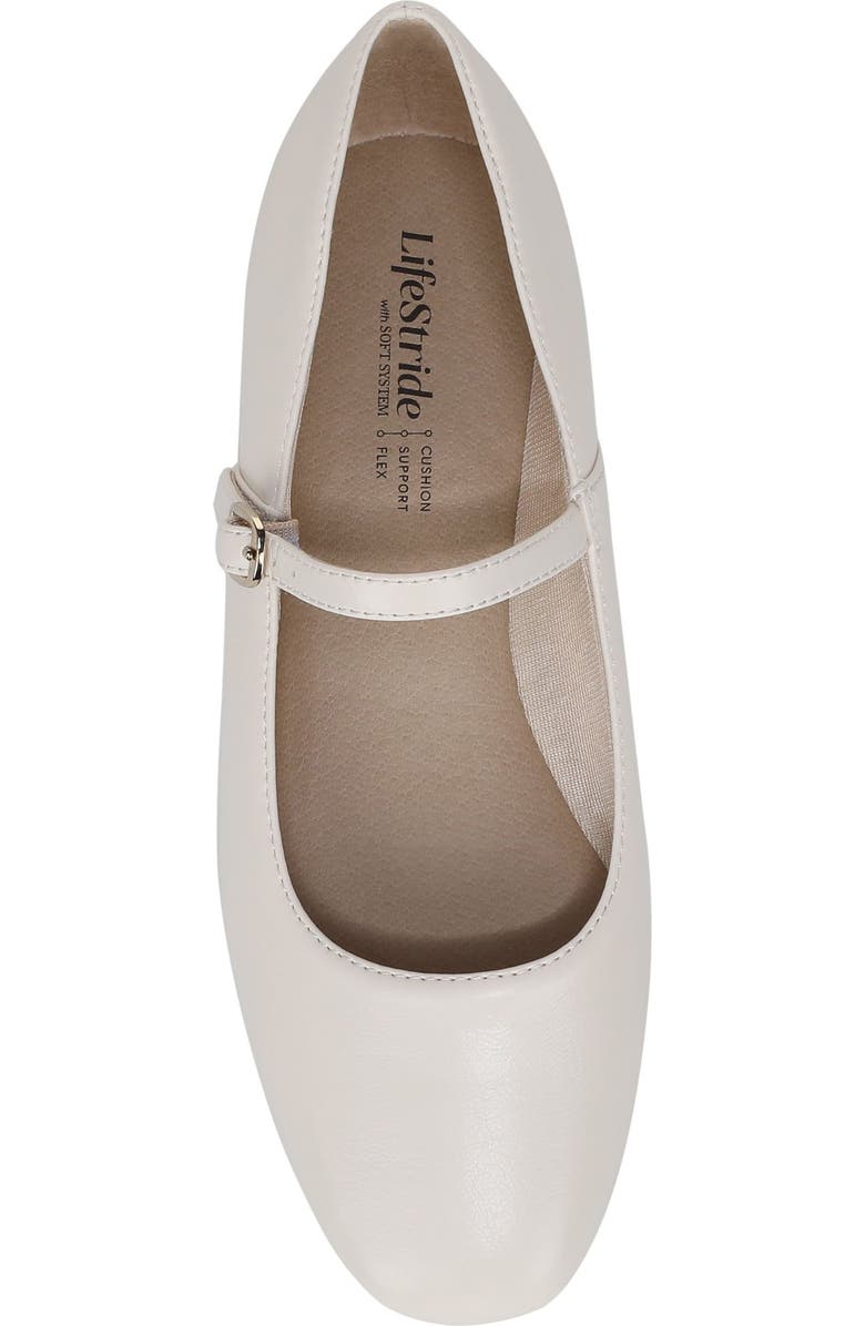 LifeStride Beloved Mary Jane Flat, Alternate, color, Cream