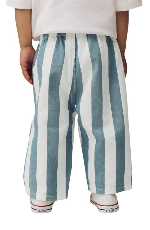 Next Kids' Stripe Cotton Twill Baggy Pants In Multi