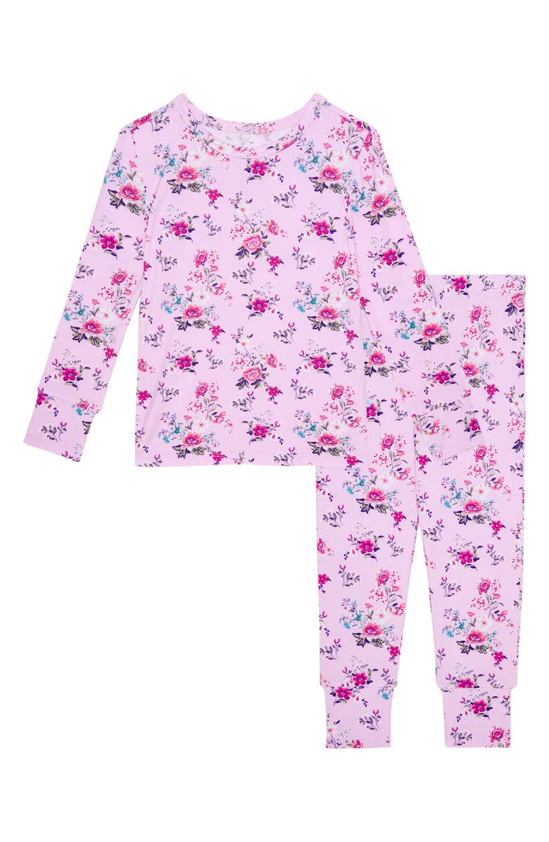 Posh Peanut Kids' Bridget Floral Fitted Two-Piece Pajamas, Main, color,