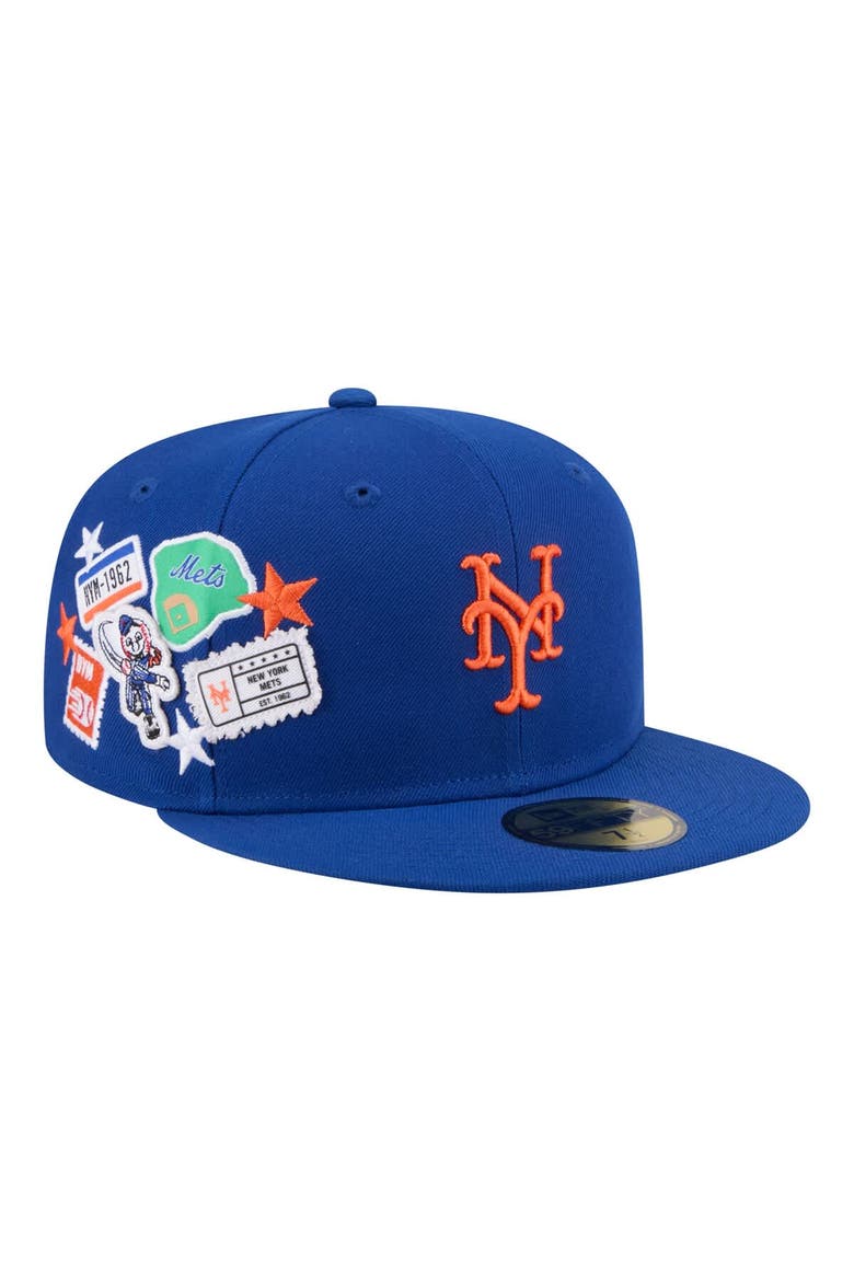 Men's New Era  Royal New York Mets City Patch 59FIFTY Fitted Hat, Main, color, Royal
