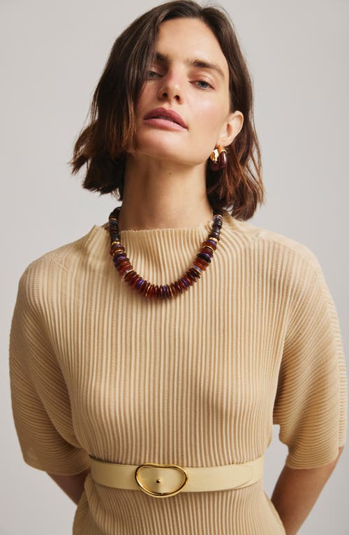 Lizzie Fortunato Amaranth Necklace In Brown