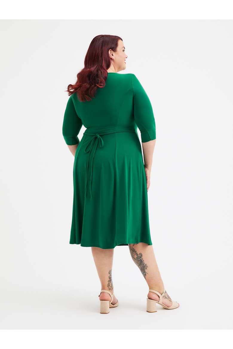 Georgina Sweetheart Neck '1940s' Dress, Alternate, color, Green