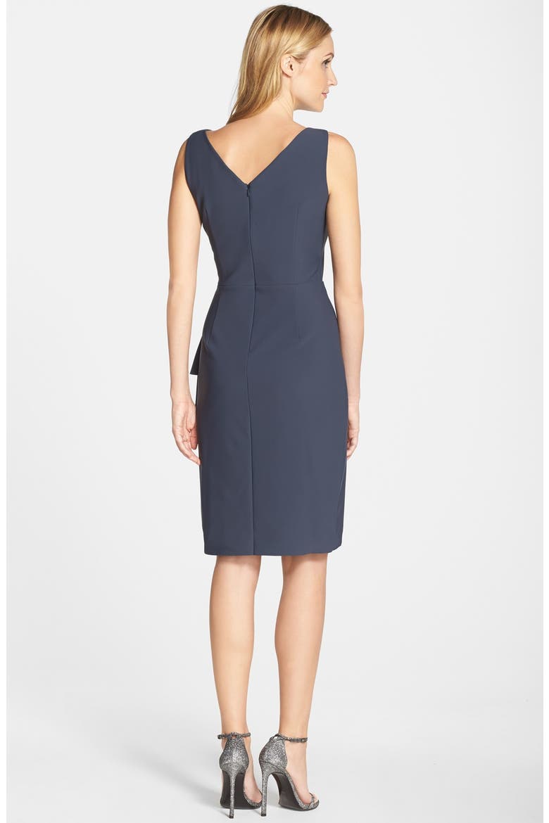 Contour Collection Side Ruched Cocktail Dress, Alternate, color, CHARCOAL
