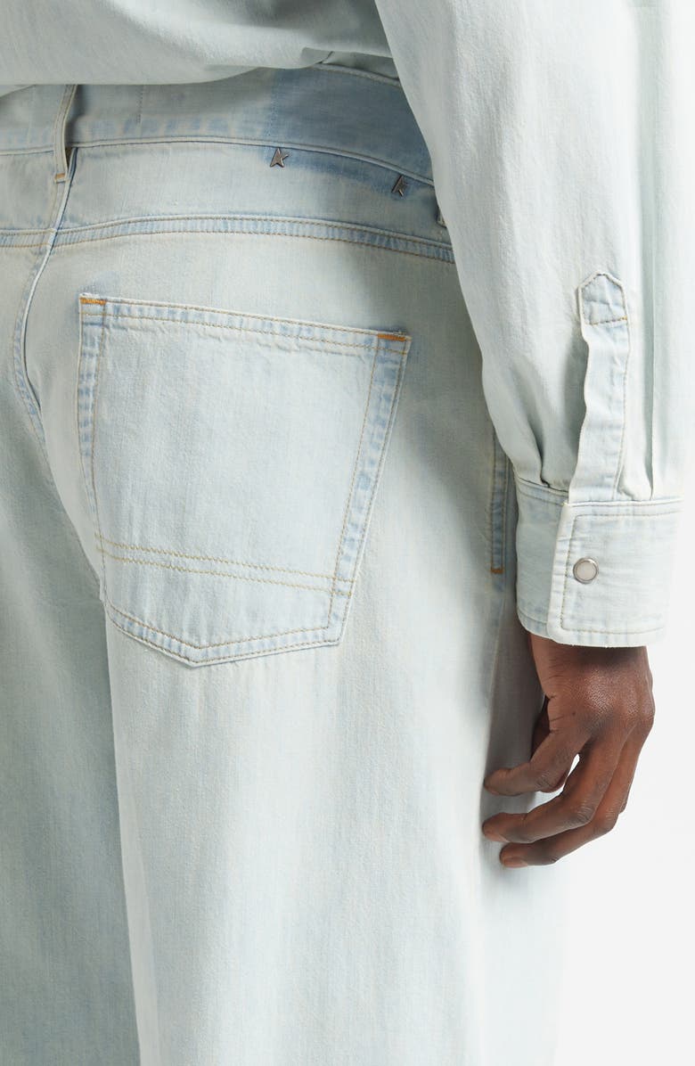 Golden Goose Journey Parker Wide Leg Jeans, Alternate, color, Light Blue