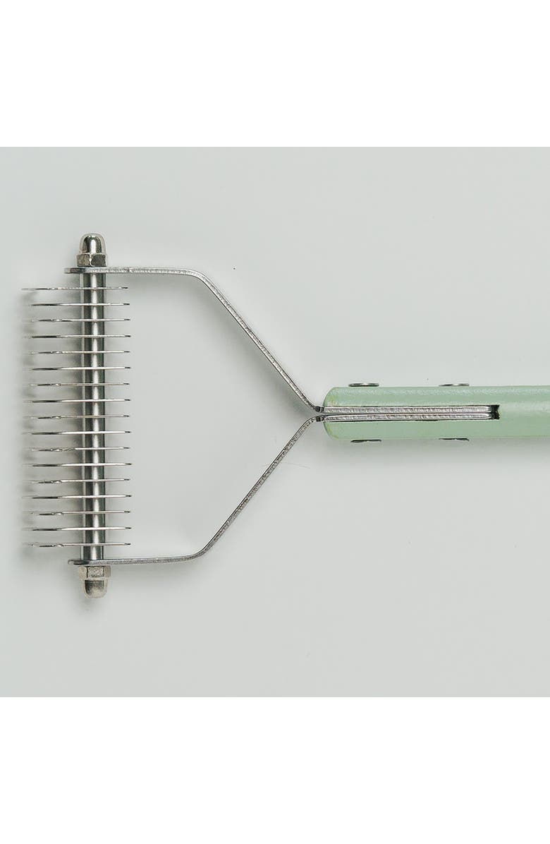 Dexypaws Pet Double Sided Deshedding Undercoat Brush, Sage Green, Dog & Cat, Alternate, color, Green