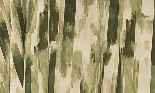 Alexia Admor Emily Balloon Sleeve Fit & Flare Midi Dress In Green Abstract