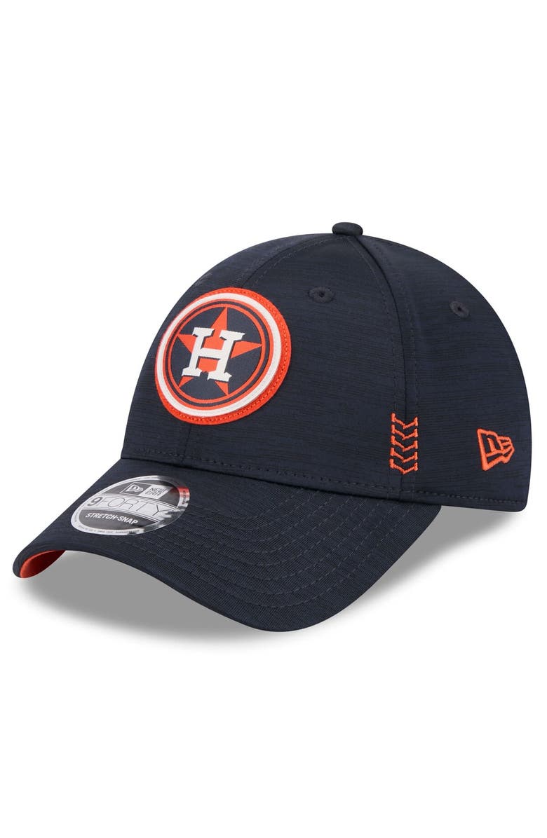 New Era Men's New Era Navy Houston Astros 2024 Clubhouse 9FORTY Adjustable Hat, Main, color,