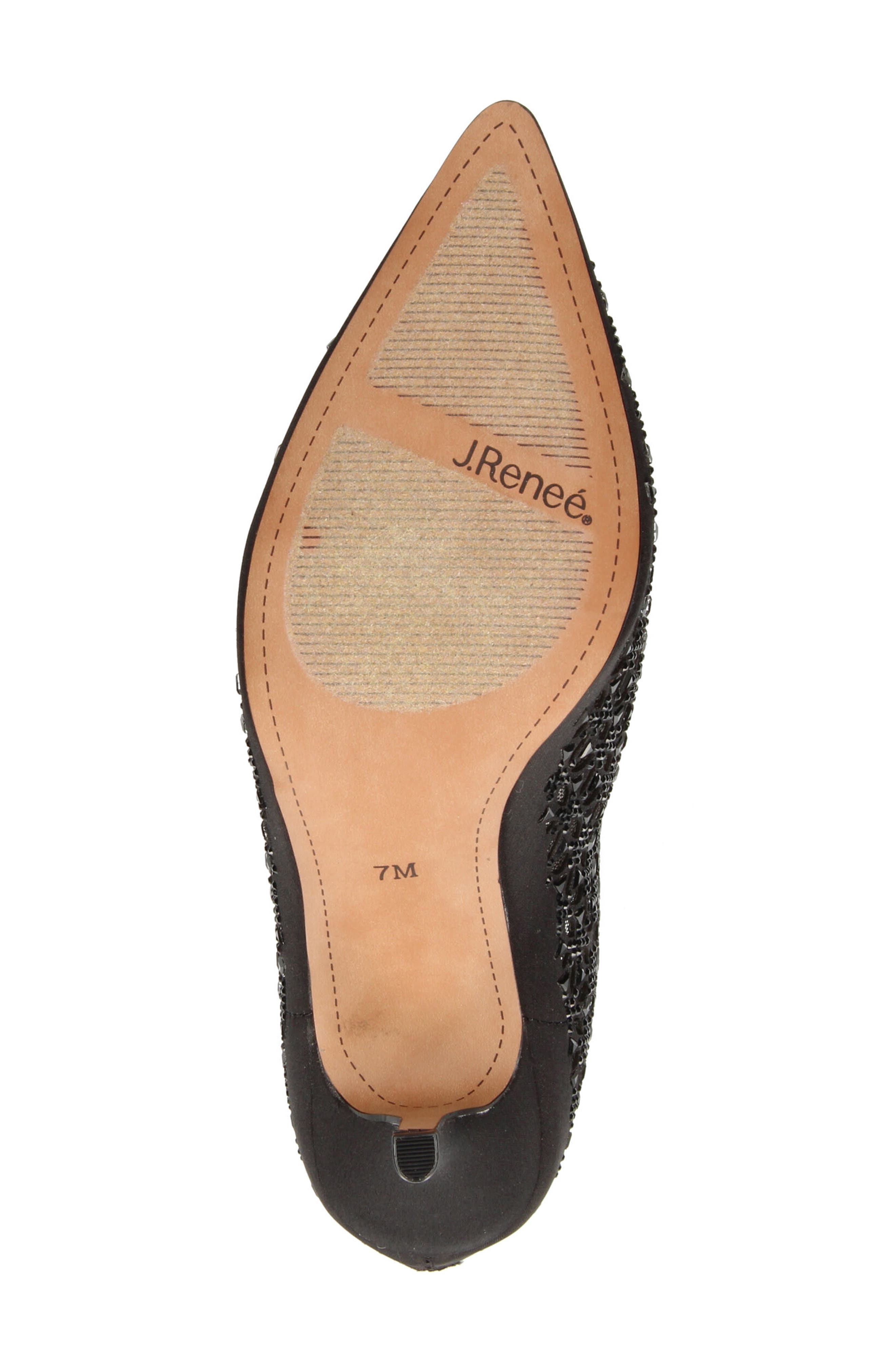 J. Reneé Nishita Pointed Toe Bootie, Alternate, color, Black