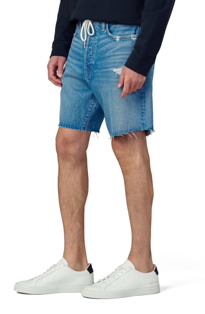 Joe's Raw Hem Drawstring Waist Denim Shorts, Alternate, color, Florence