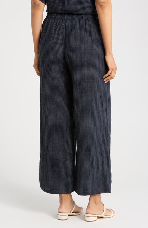 Eileen Fisher Organic Linen Ankle Wide Leg Pants