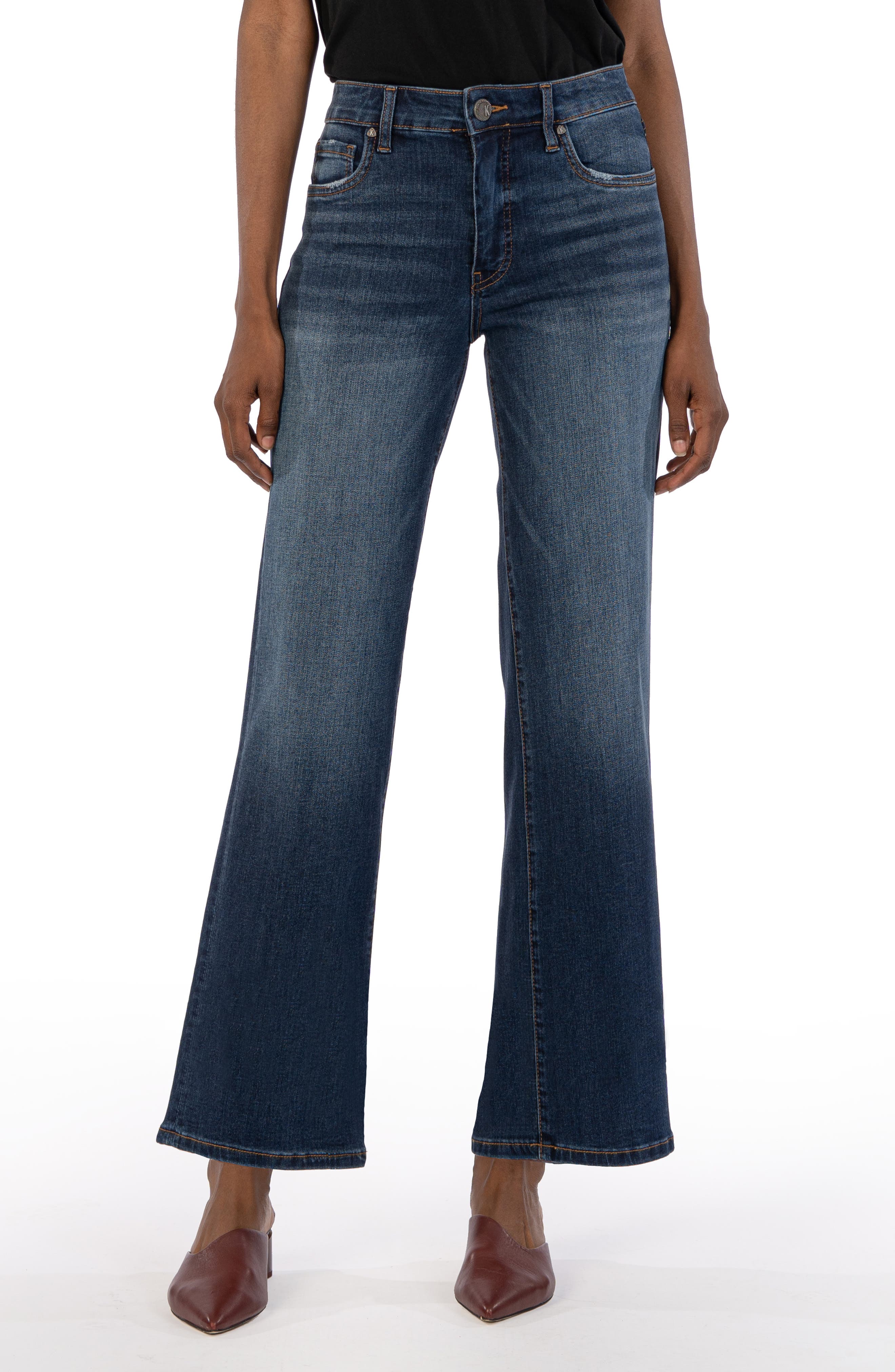Fab Ab High Rise Wide Leg Jeans