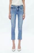 Bayeas Raw Hem Crop Skinny Jeans