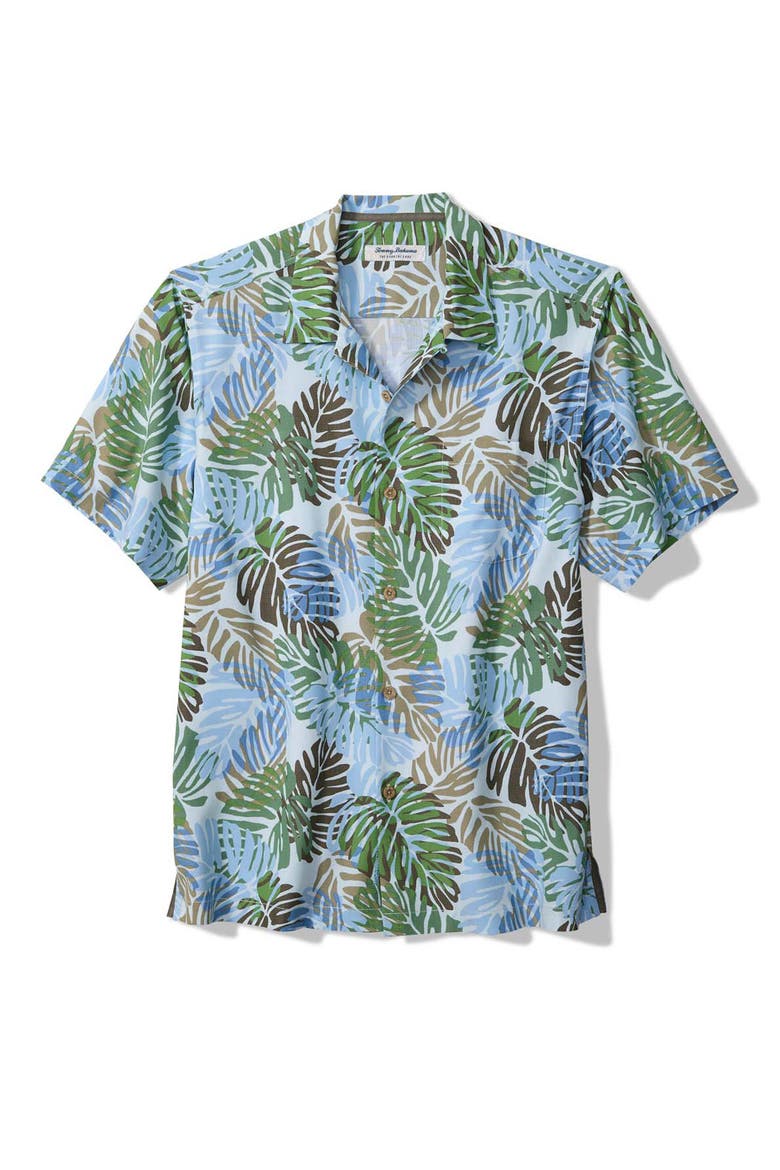 Coastal Ease Jade Jungle IslandZone® Camp Shirt, Main, color, SOLITUDE