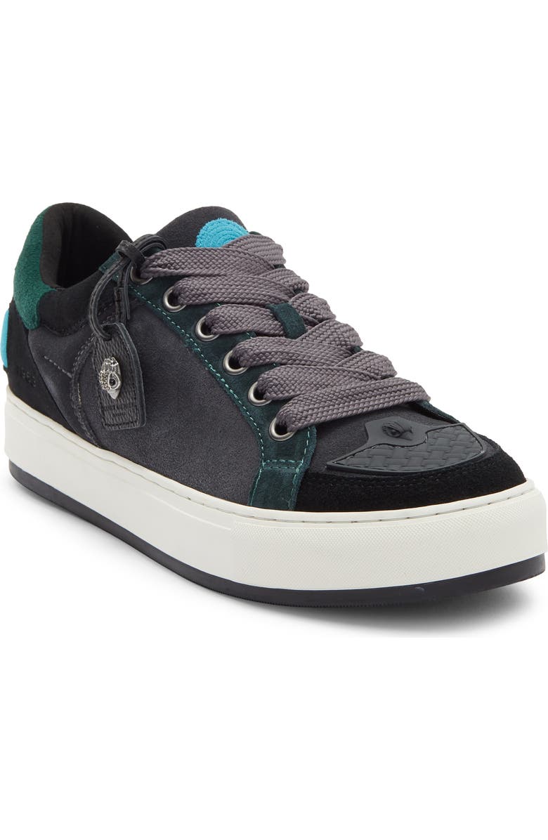 Kurt Geiger London Southbank Tag Sneaker, Main, color, Black/ Green