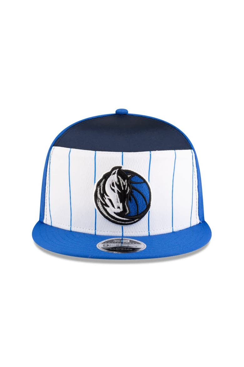Men's New Era  White/Blue Dallas Mavericks 2025 NBA Tip Off Split Panel 9FIFTY Snapback Hat, Alternate, color, White
