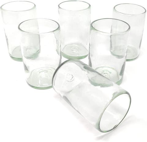 Hand Blown Drinking Glasses - Set of 6