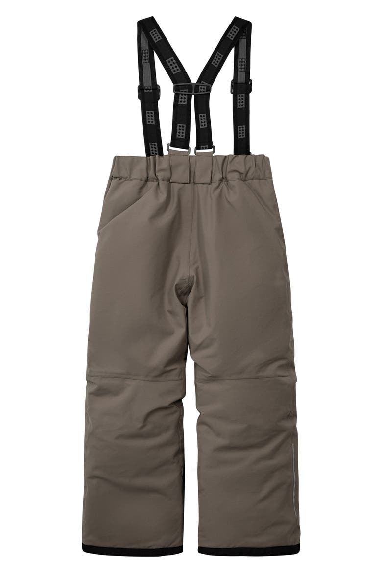 Kids' Waterproof Ski Pants, Alternate, color, BROWN