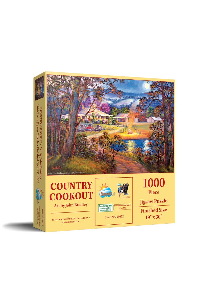 Country Cookout 1000 piece Jigsaw Puzzle for Adults, Main, color, Multicolor