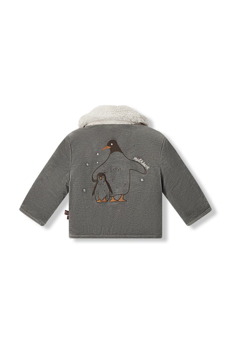 Corduroy  Reversible Jacket, Alternate, color, Grey Penguin